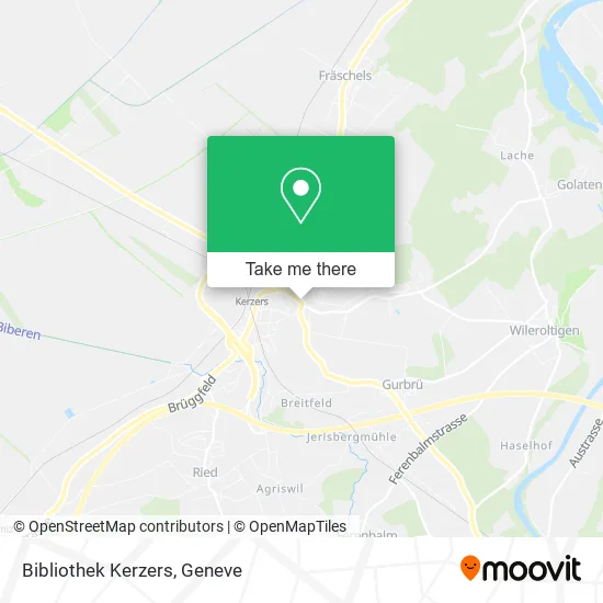 Bibliothek Kerzers map