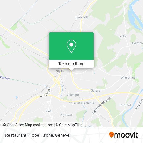 Restaurant Hippel Krone map
