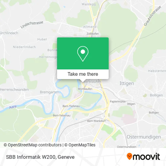 SBB Informatik W200 map