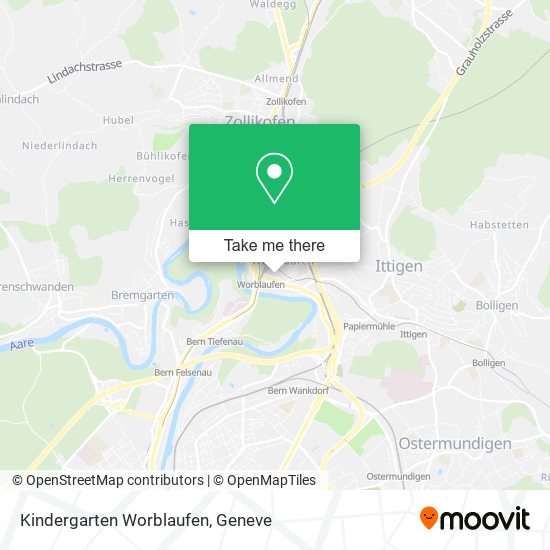 Kindergarten Worblaufen map