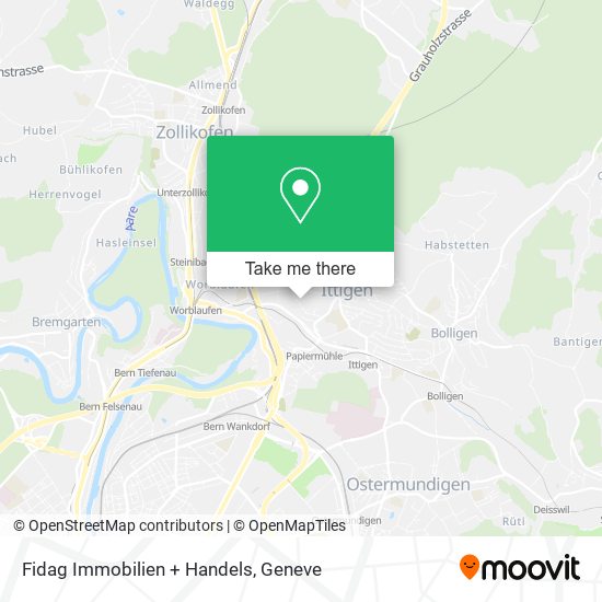Fidag Immobilien + Handels map