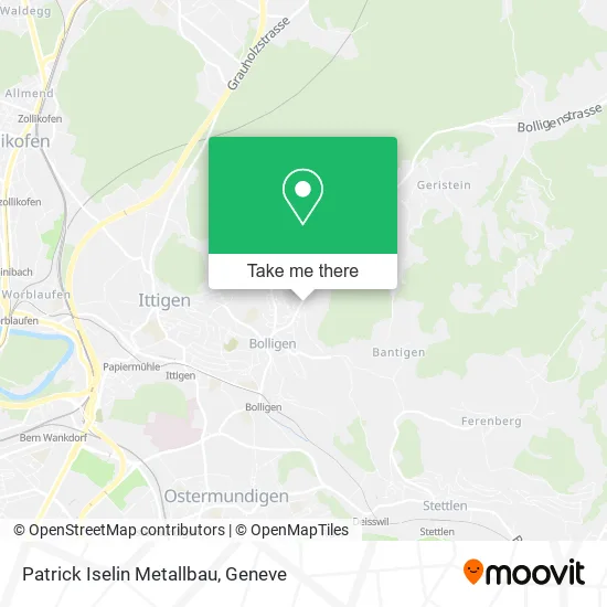 Patrick Iselin Metallbau map