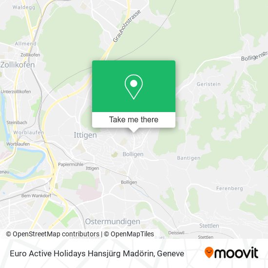 Euro Active Holidays Hansjürg Madörin map