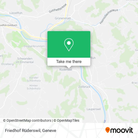 Friedhof Rüderswil map