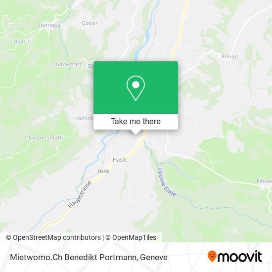 Mietwomo.Ch Benedikt Portmann map