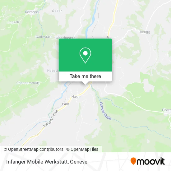 Infanger Mobile Werkstatt map