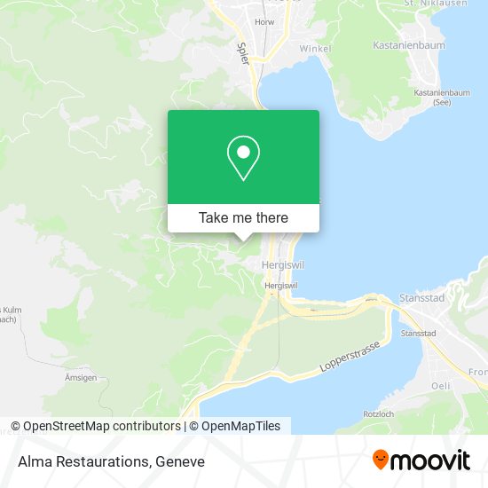 Alma Restaurations map