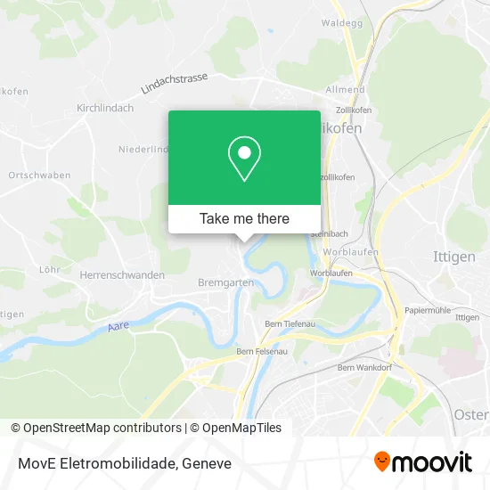 MovE Eletromobilidade map