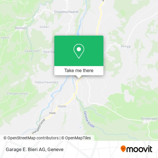 Garage E. Bieri AG map