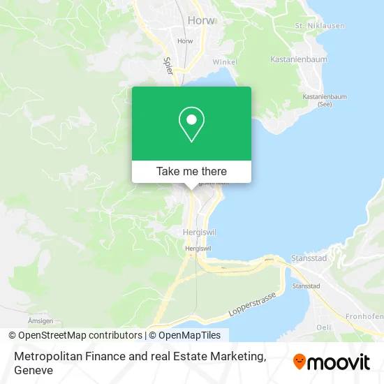 Metropolitan Finance and real Estate Marketing map