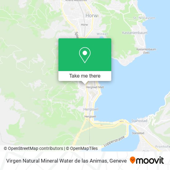 Virgen Natural Mineral Water de las Animas map