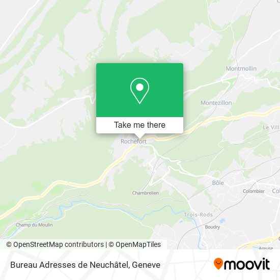 Bureau Adresses de Neuchâtel map