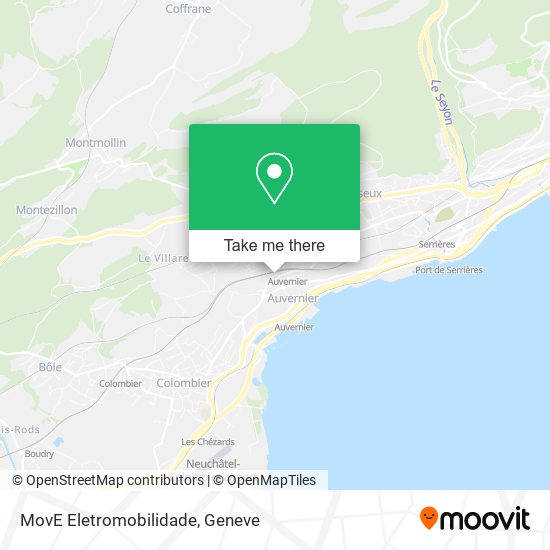 MovE Eletromobilidade map