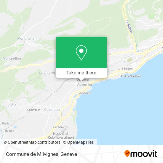 Commune de Milvignes map