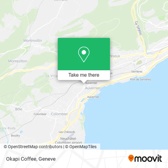 Okapi Coffee map
