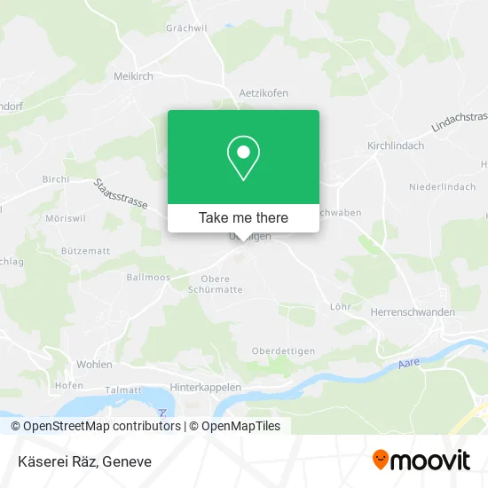 Käserei Räz map