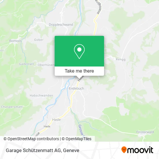 Garage Schützenmatt AG map