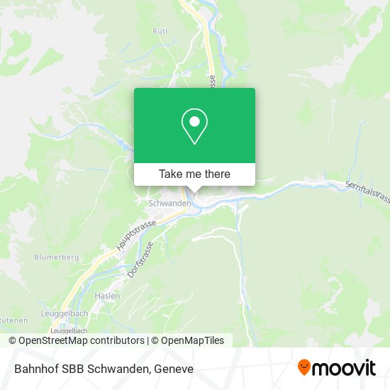 Bahnhof SBB Schwanden map