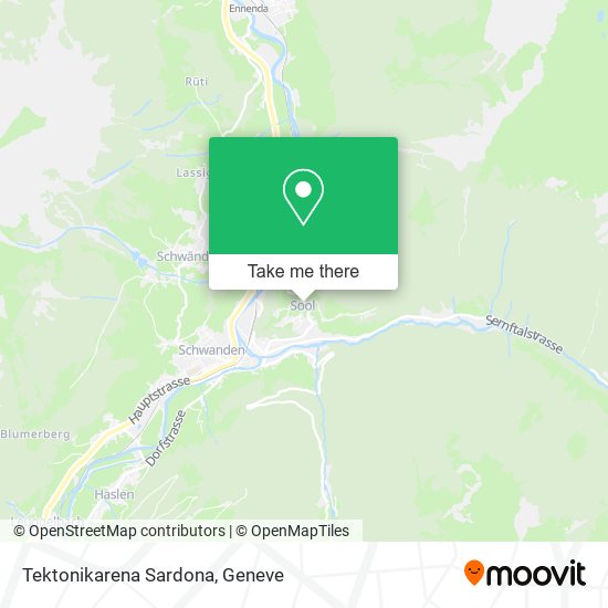Tektonikarena Sardona map