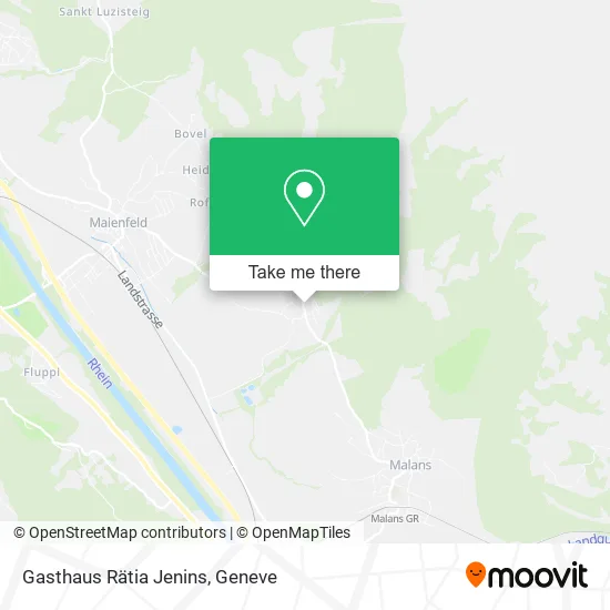 Gasthaus Rätia Jenins map