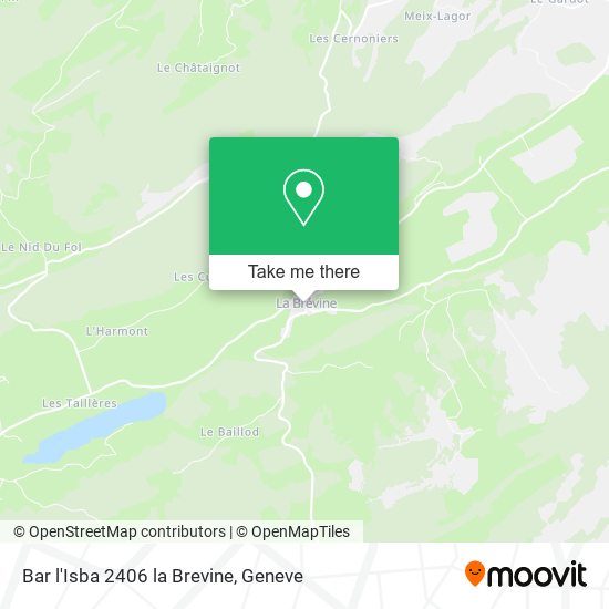 Bar l'Isba 2406 la Brevine map
