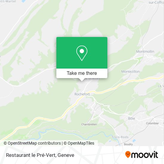 Restaurant le Pré-Vert map