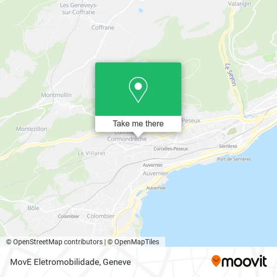 MovE Eletromobilidade map