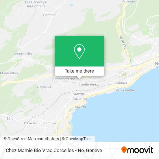 Chez Mamie Bio Vrac Corcelles - Ne map