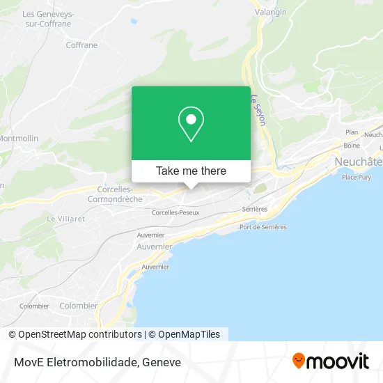 MovE Eletromobilidade map