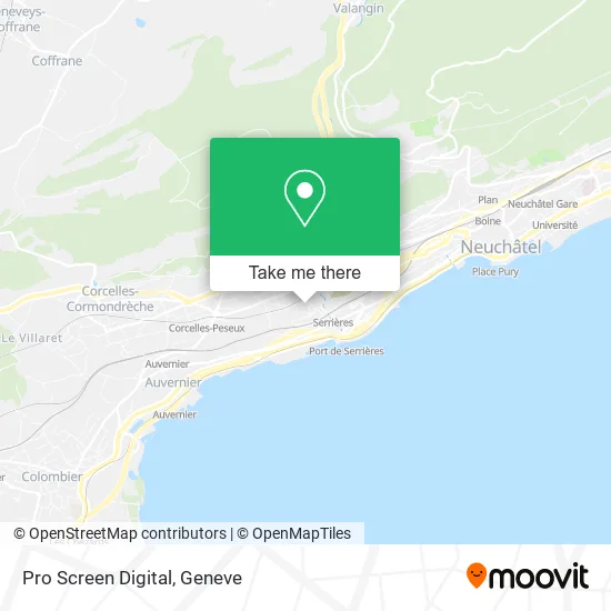 Pro Screen Digital map