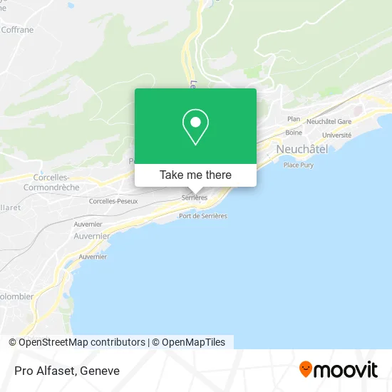 Pro Alfaset map