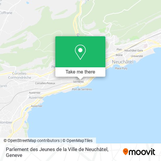Parlement des Jeunes de la Ville de Neuchâtel map