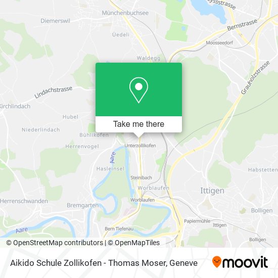 Aikido Schule Zollikofen - Thomas Moser map