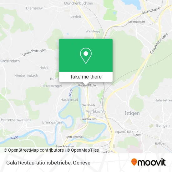 Gala Restaurationsbetriebe map