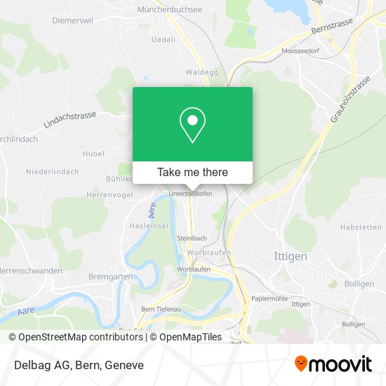 Delbag AG, Bern map