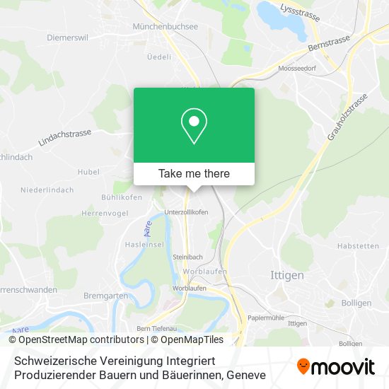 Schweizerische Vereinigung Integriert Produzierender Bauern und Bäuerinnen map
