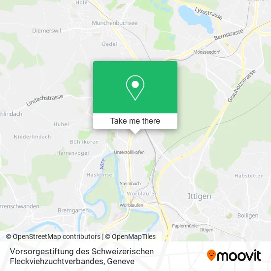 Vorsorgestiftung des Schweizerischen Fleckviehzuchtverbandes map