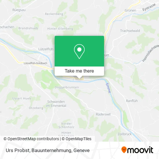 Urs Probst, Bauunternehmung map
