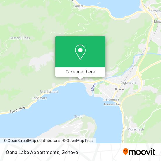 Oana Lake Appartments map