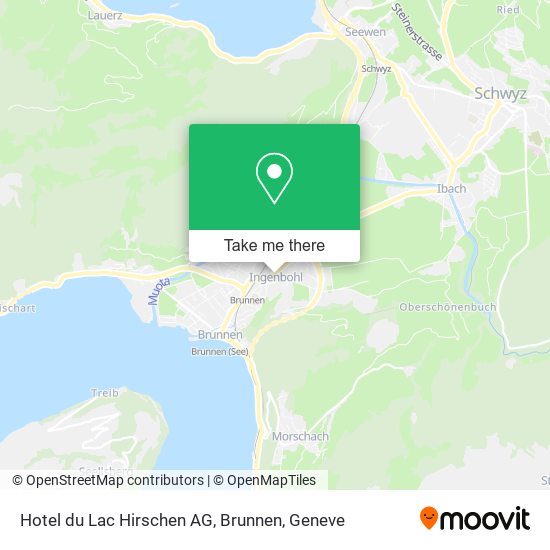Hotel du Lac Hirschen AG, Brunnen map