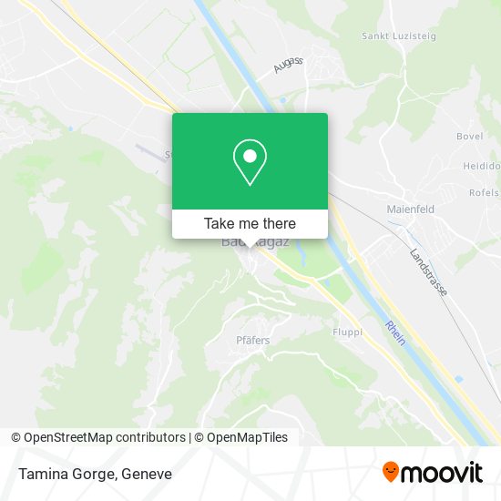 Tamina Gorge map