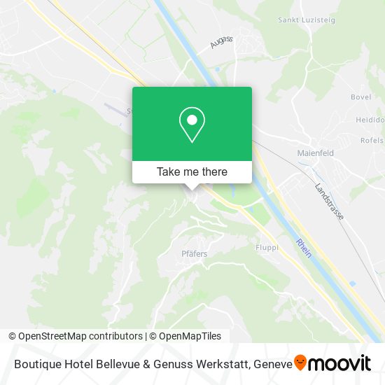 Boutique Hotel Bellevue & Genuss Werkstatt map