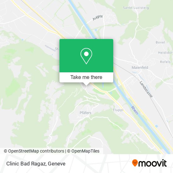 Clinic Bad Ragaz map