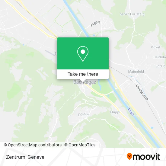 Zentrum map