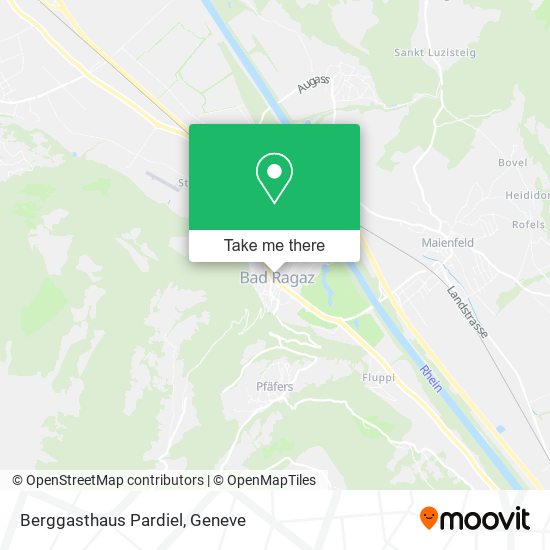 Berggasthaus Pardiel map