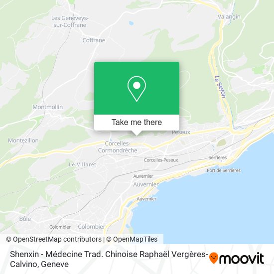 Shenxin - Médecine Trad. Chinoise Raphaël Vergères-Calvino map