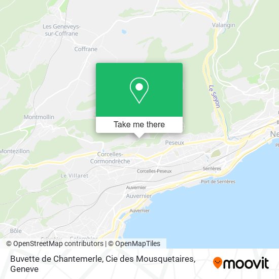 Buvette de Chantemerle, Cie des Mousquetaires map