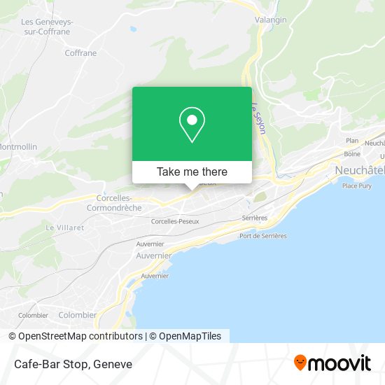 Cafe-Bar Stop map