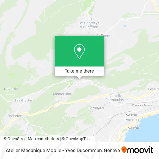Atelier Mécanique Mobile - Yves Ducommun map