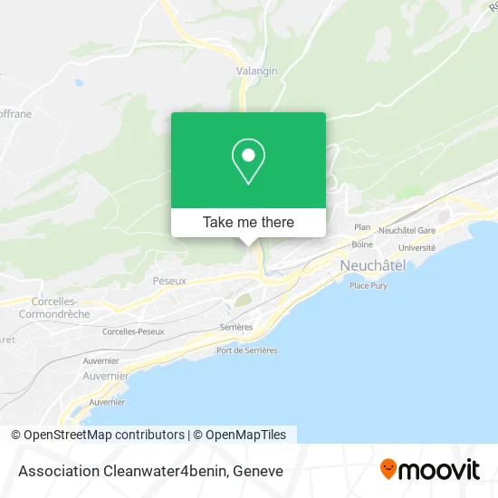 Association Cleanwater4benin map